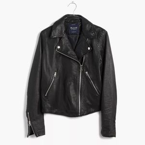 Madewell Washed Leather Motorcycle Jacket